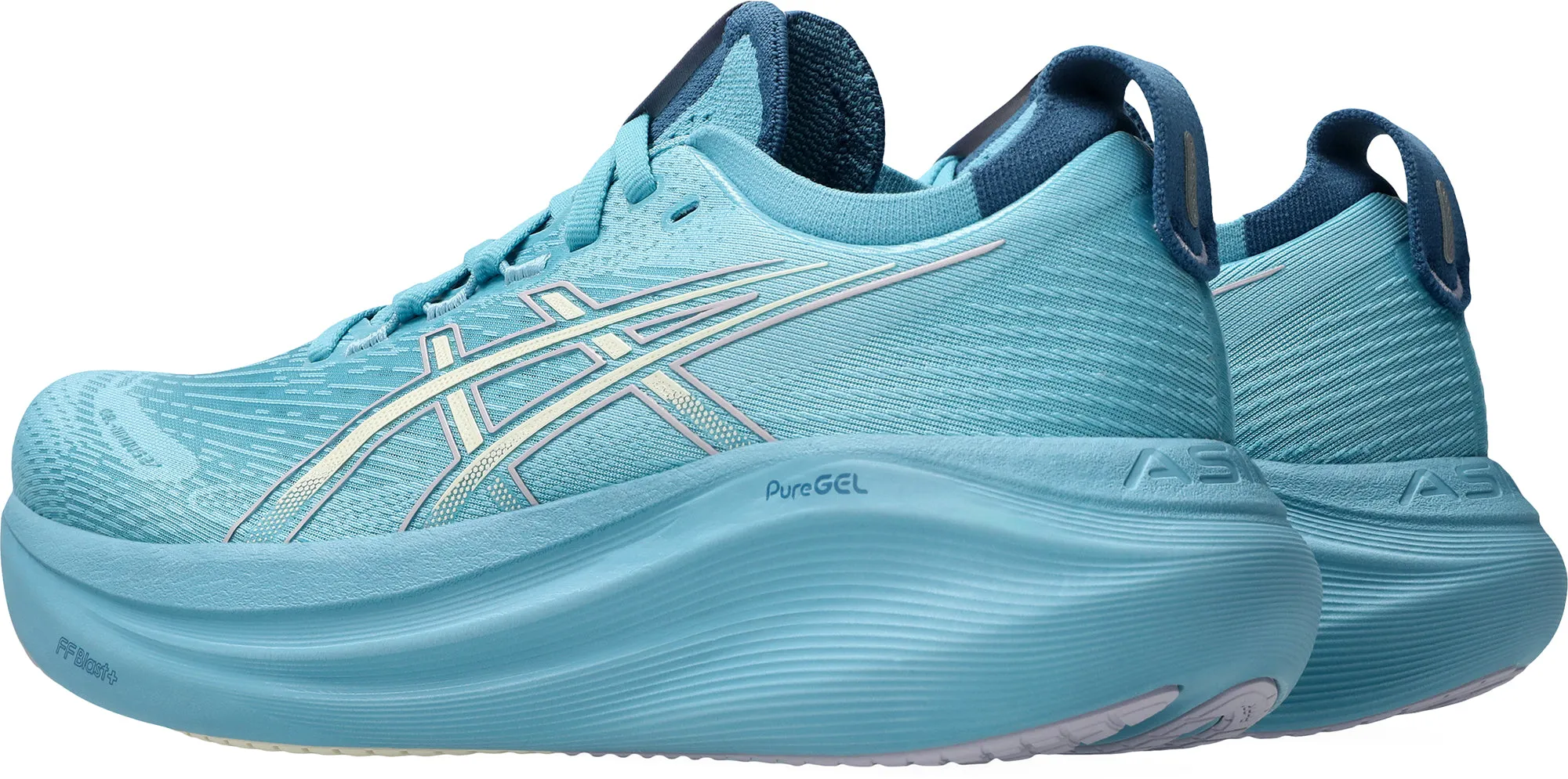 Asics Gel Nimbus 27 Womens Running Shoes - Blue Comfortable Energy Return