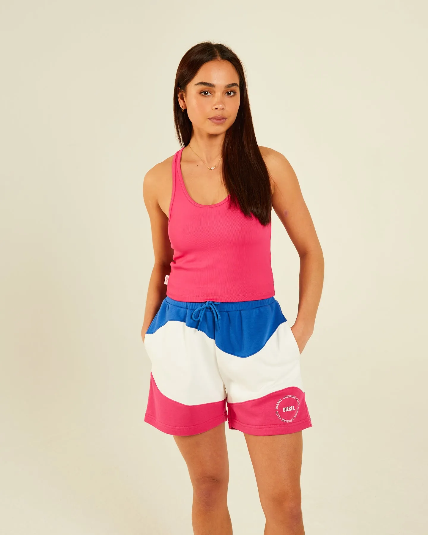 Dessie Vest Pink Yarrow combat Quick Release Fabric