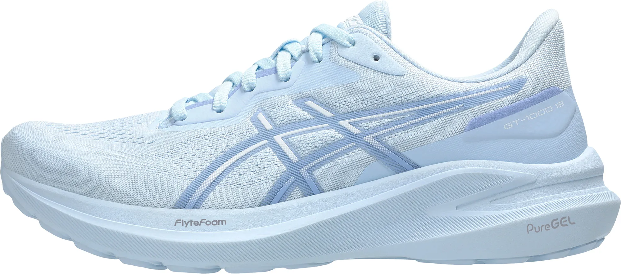 Asics GT 1000 13 Womens Running Shoes - Blue Ventilation Channel Engineering Energy Rod Technology