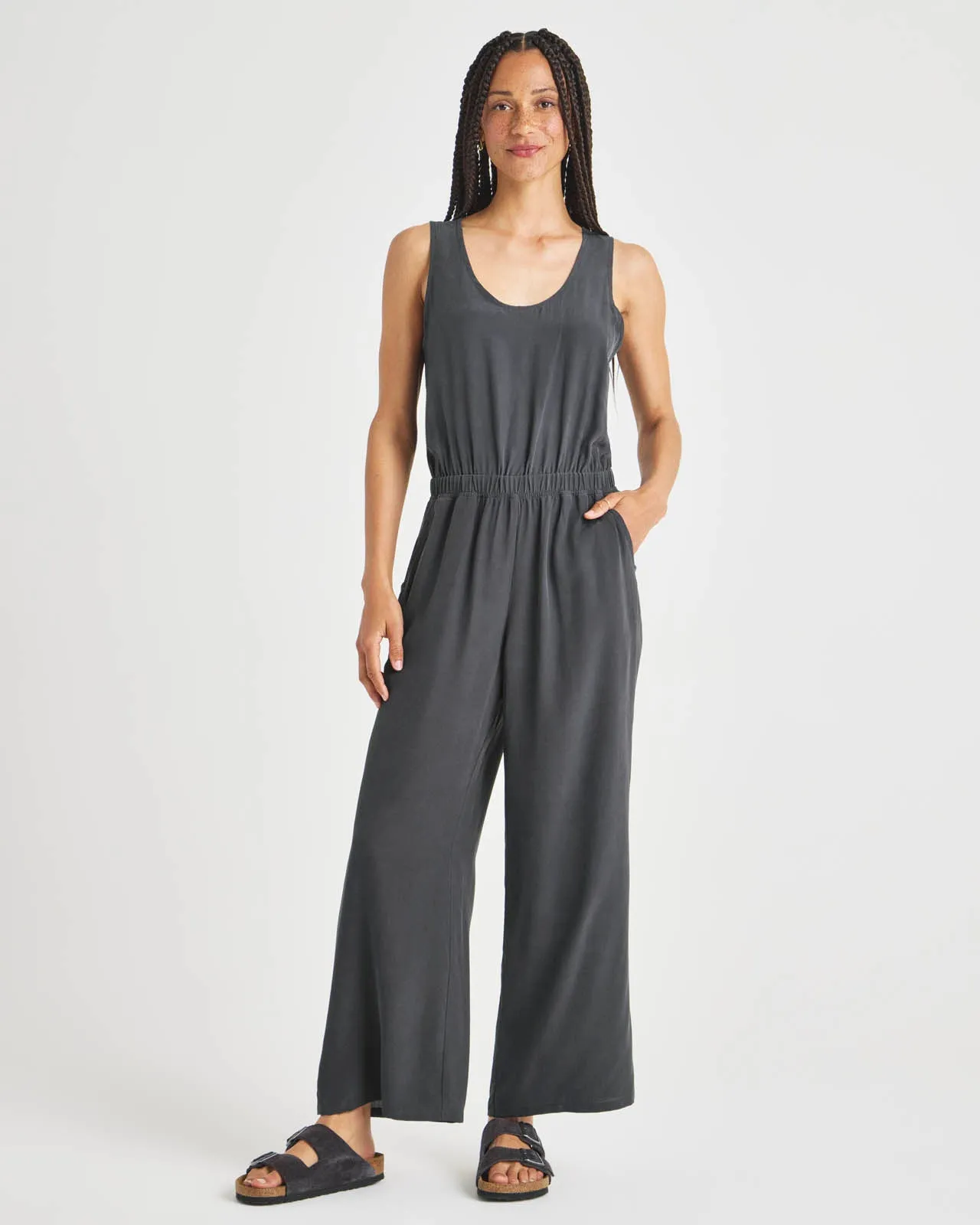 Alessandra Silk Jumpsuit Bohemian style