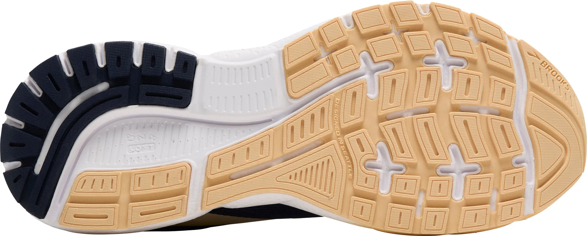 Brooks Trace 4 Womens Running Shoes - Blue left - foot shoe shock - absorbing