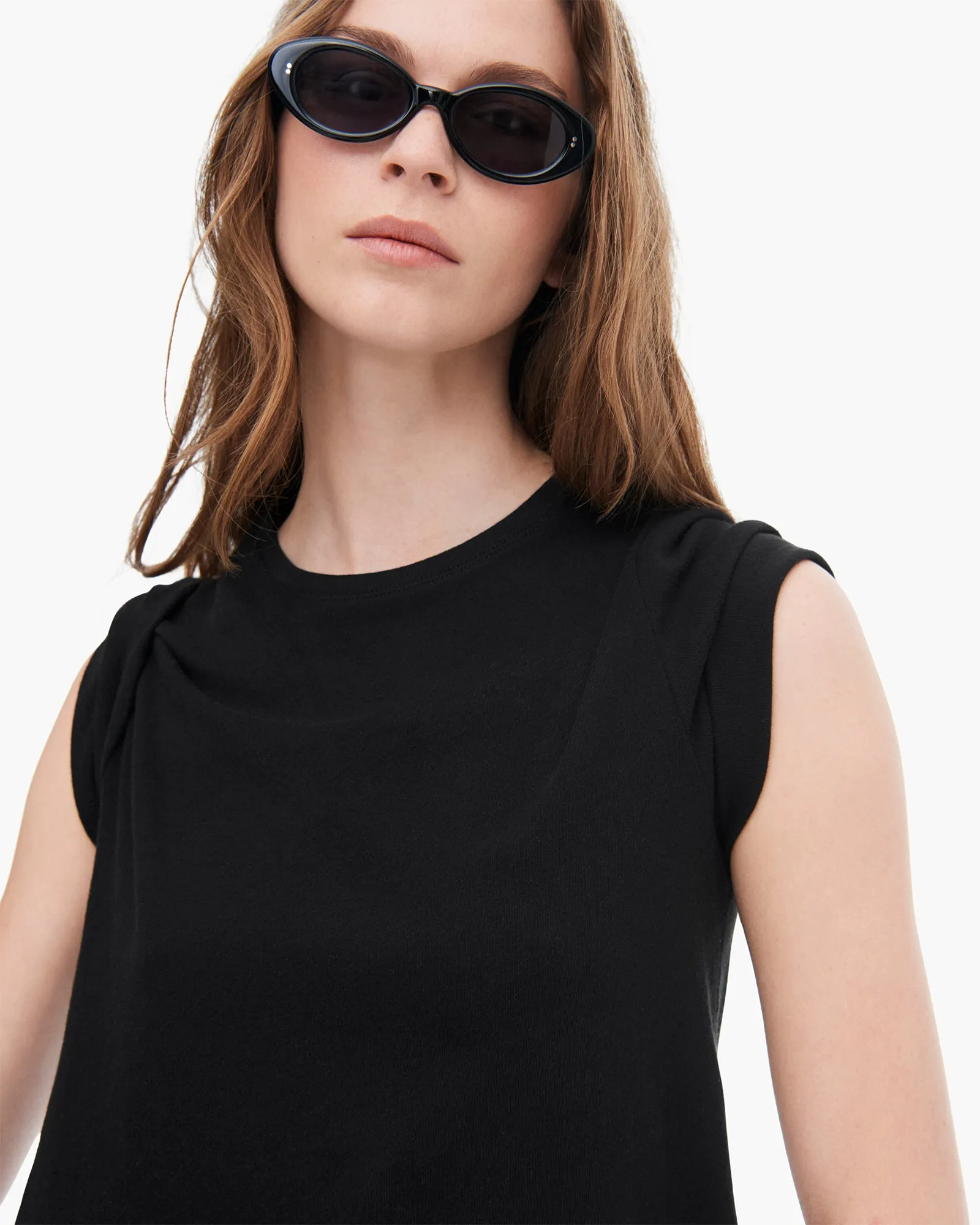 Indoor clothing High Torsion Short Sleeve Crew Neck Tee - Black