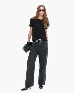 Light Layers Everyday Flex High Torsion Short Sleeve Crew Neck Tee - Black