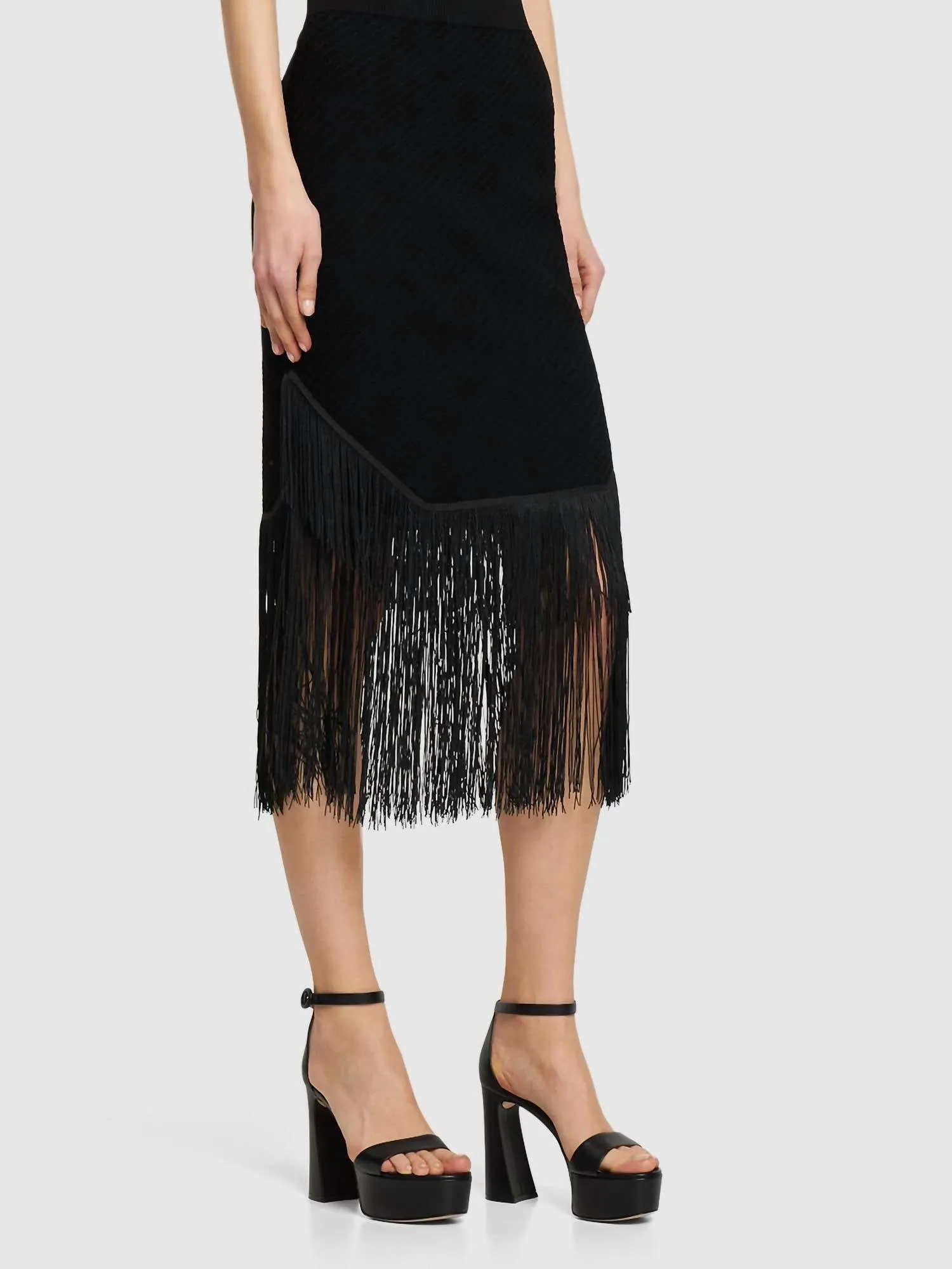 Comfortable ankle support Holly Platform Sandal In Black