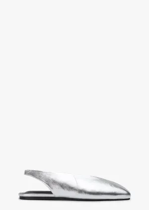 Closed Toe Hoop Silver Shimmer