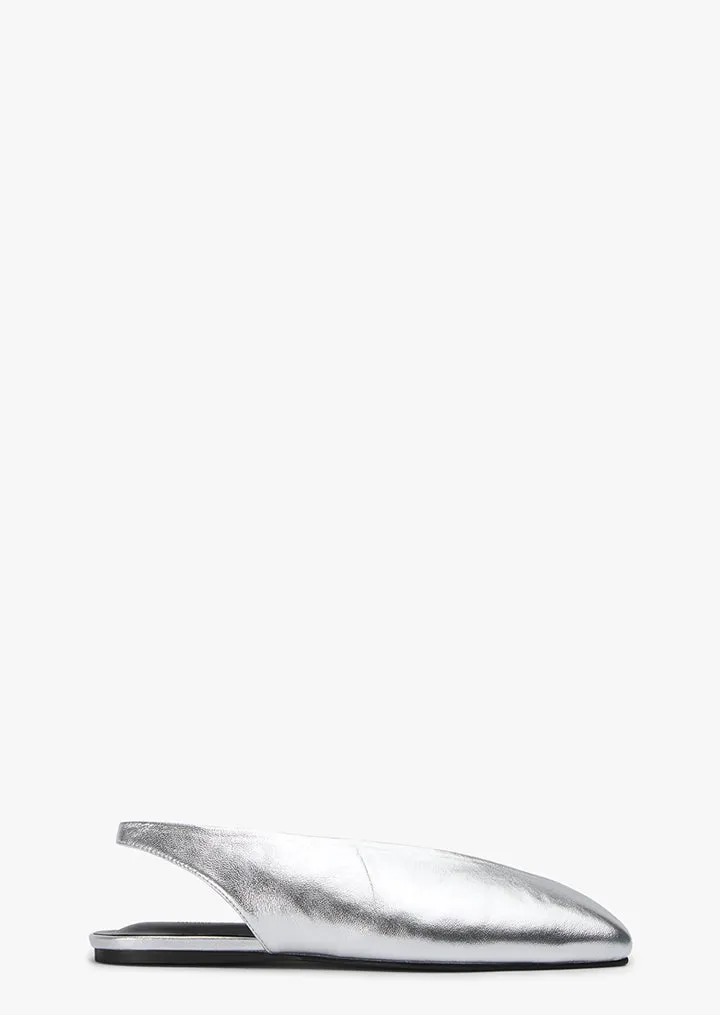 Closed Toe Hoop Silver Shimmer