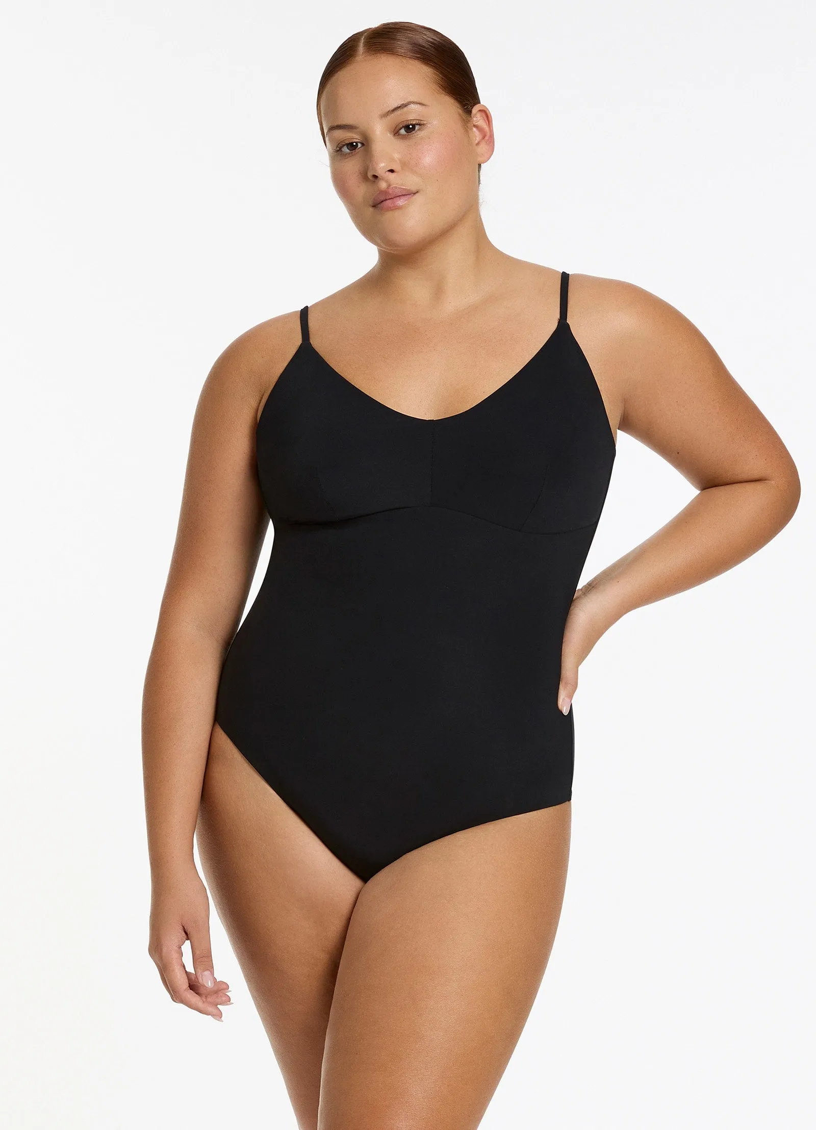 Jetset C_D Tank One Piece - Black Relaxing Moment
