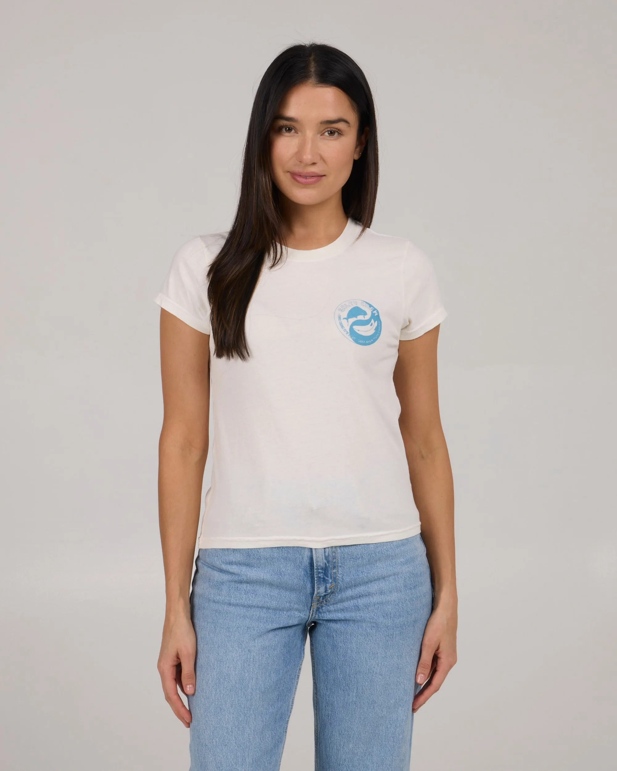 Fishin Yang Modern Tee - Off White Chic Outfit NonIrritating Fabric