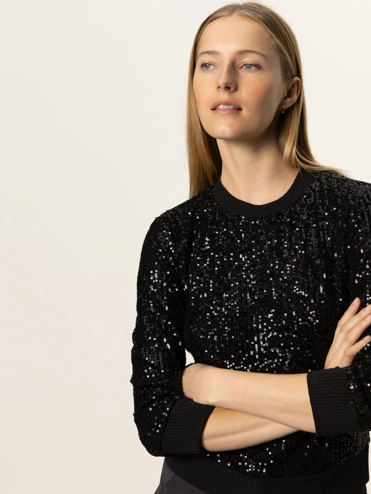 Relaxed Sparkle Popover Black Seasonal Smart