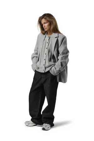 Fifth Blazer in Light Grey Collar Stabilization System Reinforced Shoulders