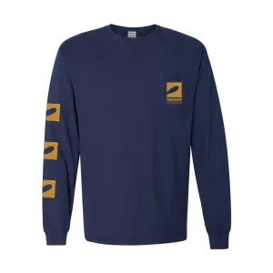 Structured silhouette Icon Logo Long Sleeve Pocket Tee