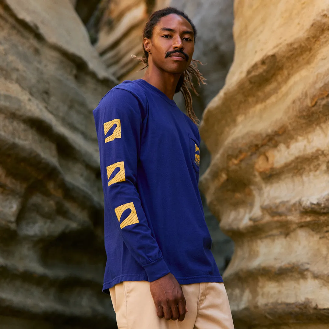 Icon Logo Long Sleeve Pocket Tee Quick Dry Comfort Embroidered