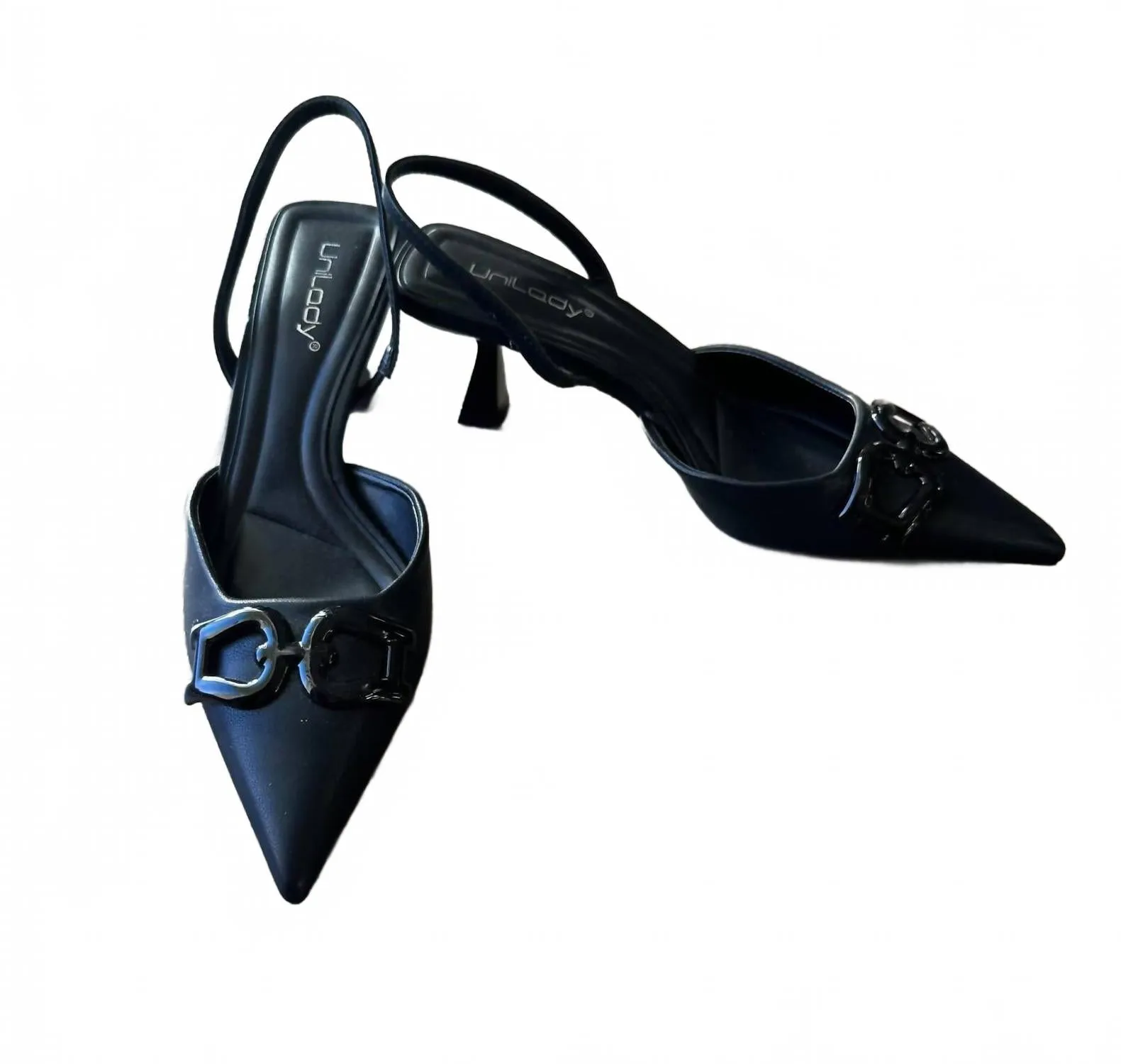 Polished Feel Women's Kitten Heel In Black
