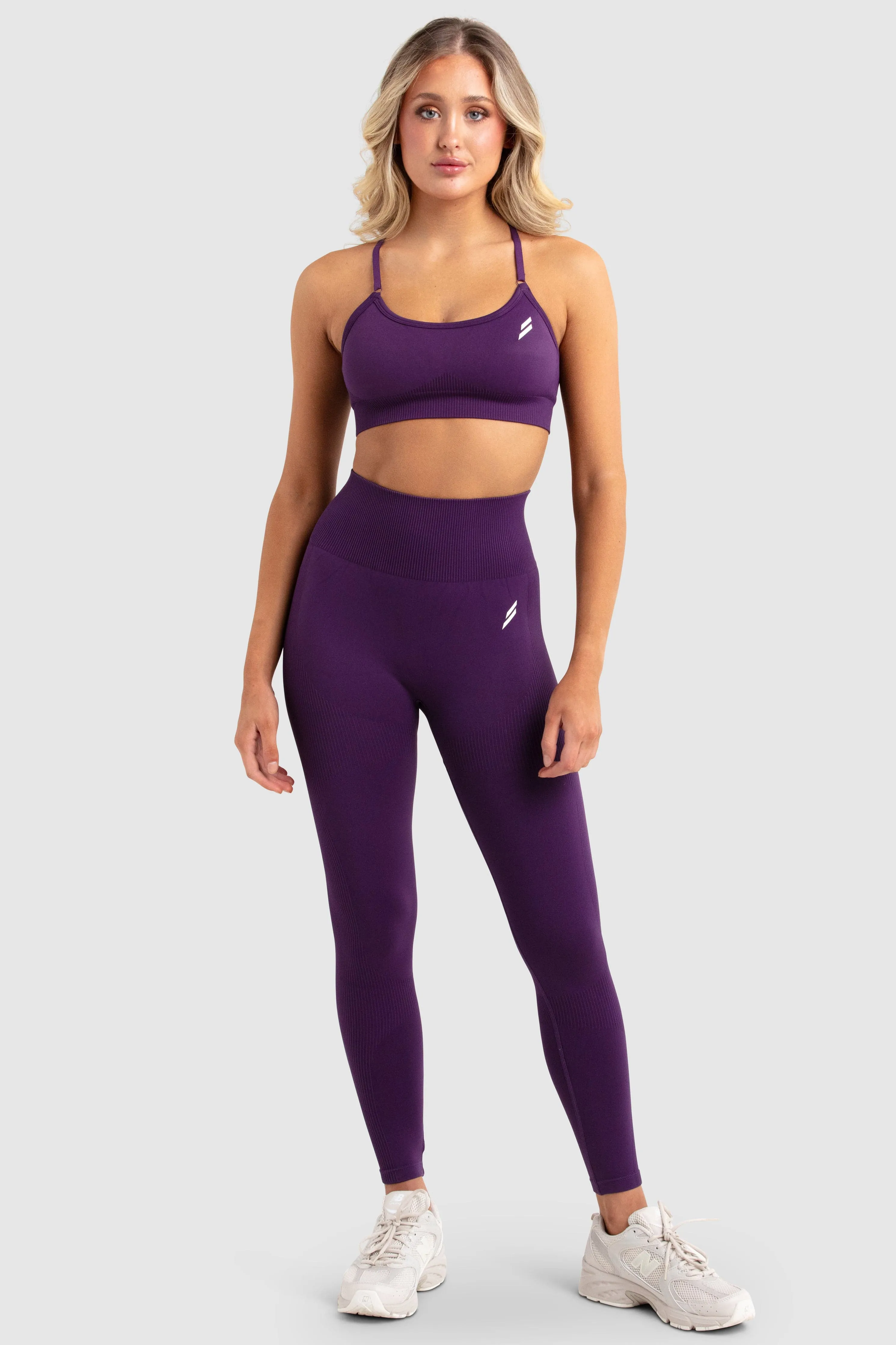 Plus Size Soft Touch Tall Fit Dance Studio Impact Seamless Leggings - Plum