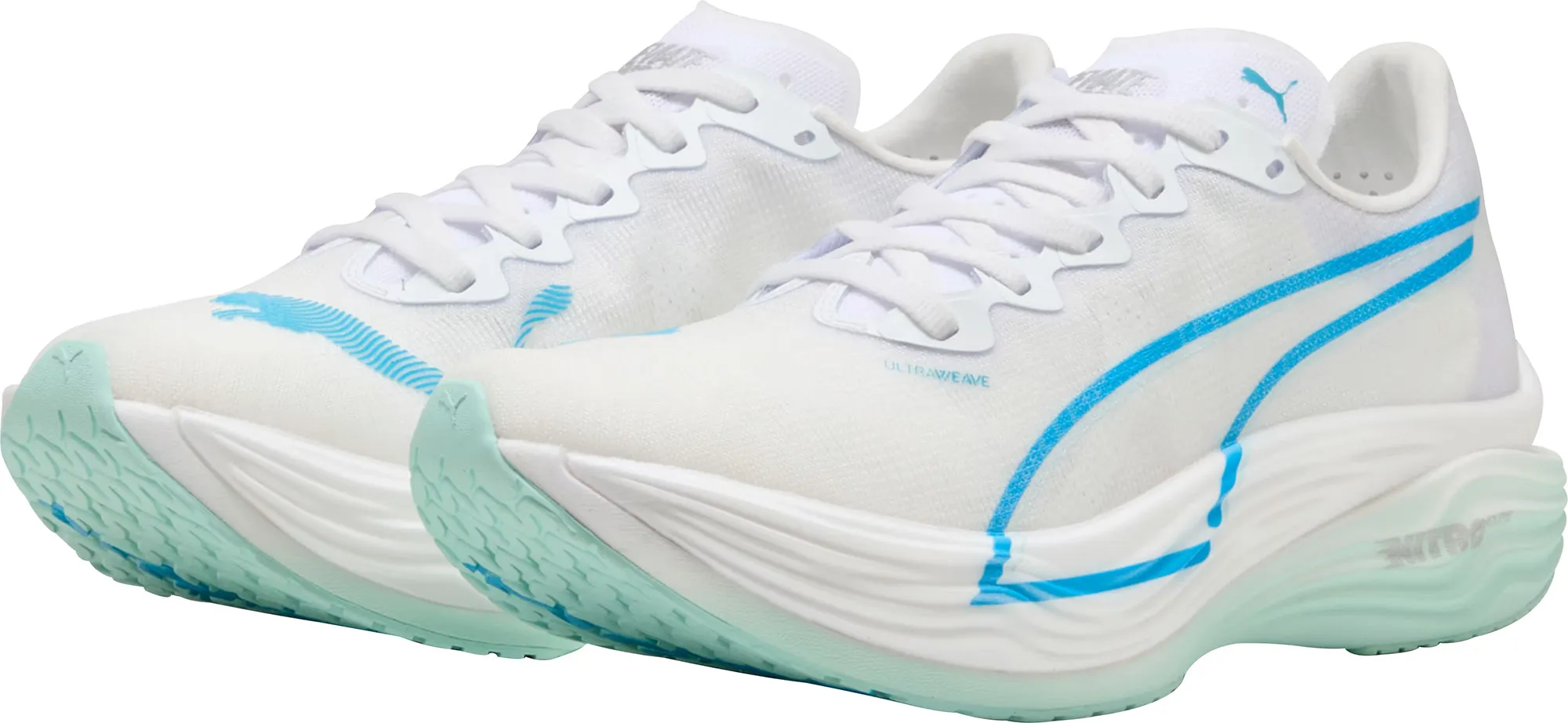 Brilliant pattern for running Puma Deviate Nitro Elite 3 Womens Running Shoes - White
