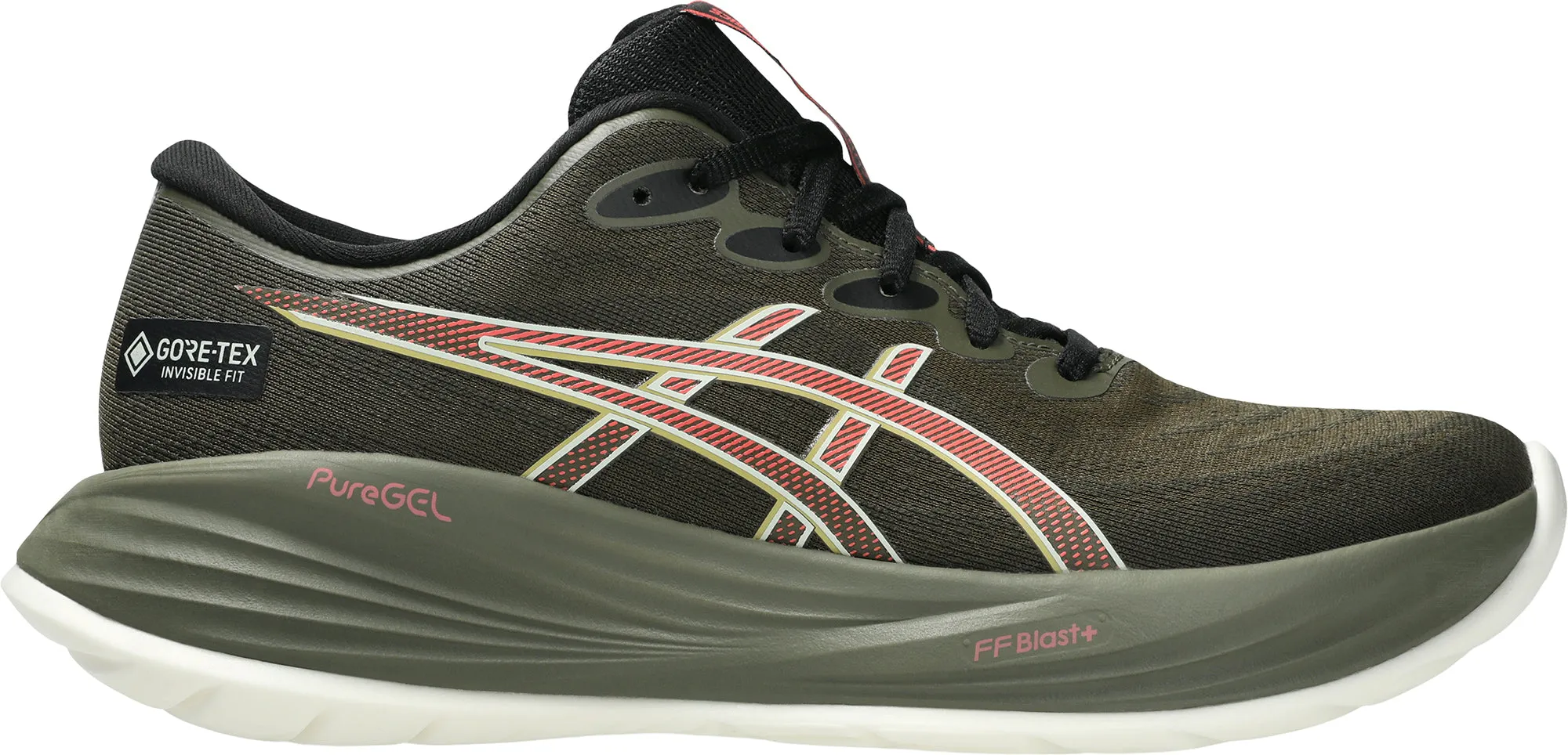 Pronation Control Feature Asics Gel Cumulus 27 GORE-TEX Womens Running Shoes - Green