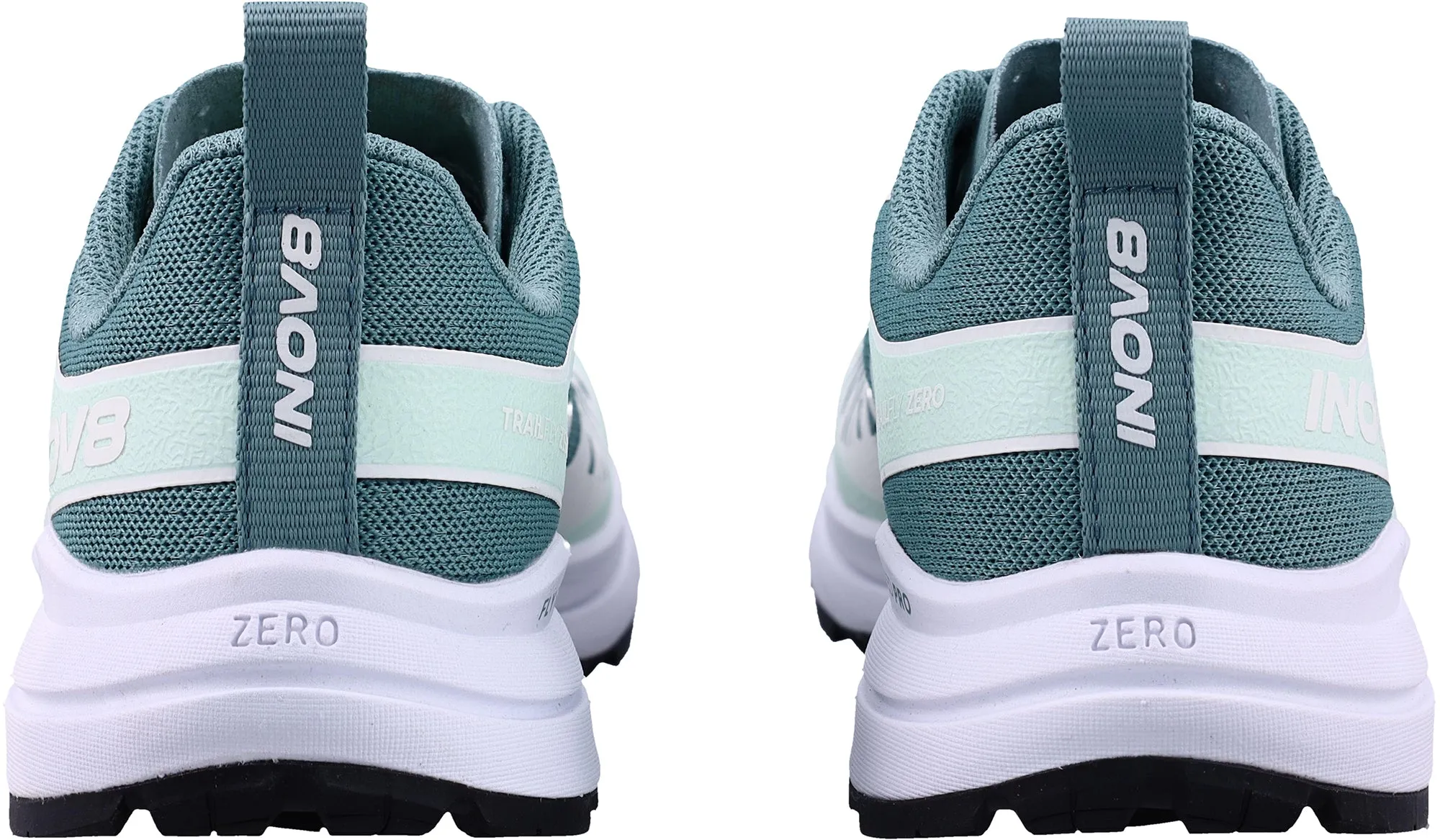 Inov8 TrailFly Zero Womens Trail Running Shoes - Green synthetic leather pattern - printed shoes