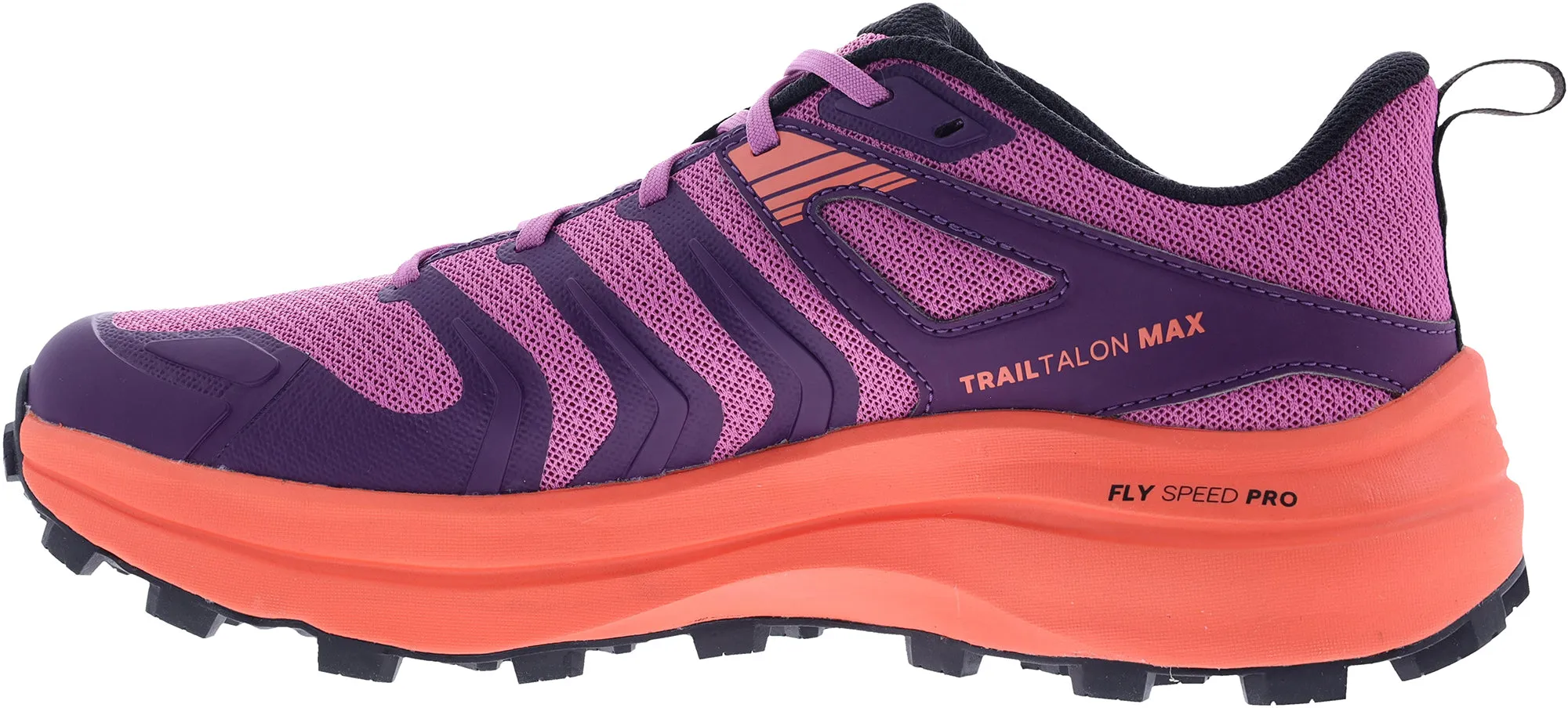 Athletic Apparel ventilation channels Inov8 TrailTalon Max Womens Trail Running Shoes - Purple