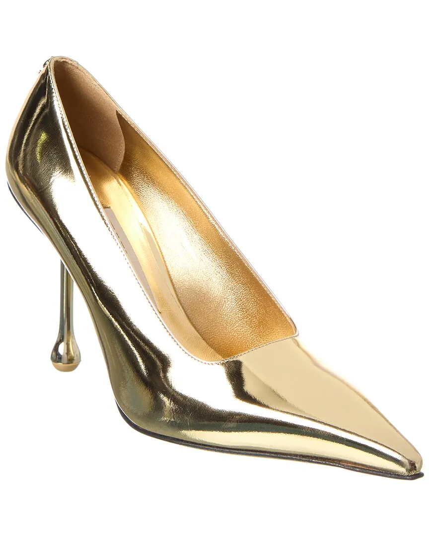 Jimmy Choo Ixia 95 Leather Pump Tuxedo Heels