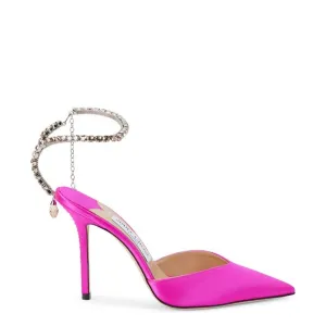 Jimmy Choo Saeda 100 mm Satin Heel Smart High Heels Heeled Sandals