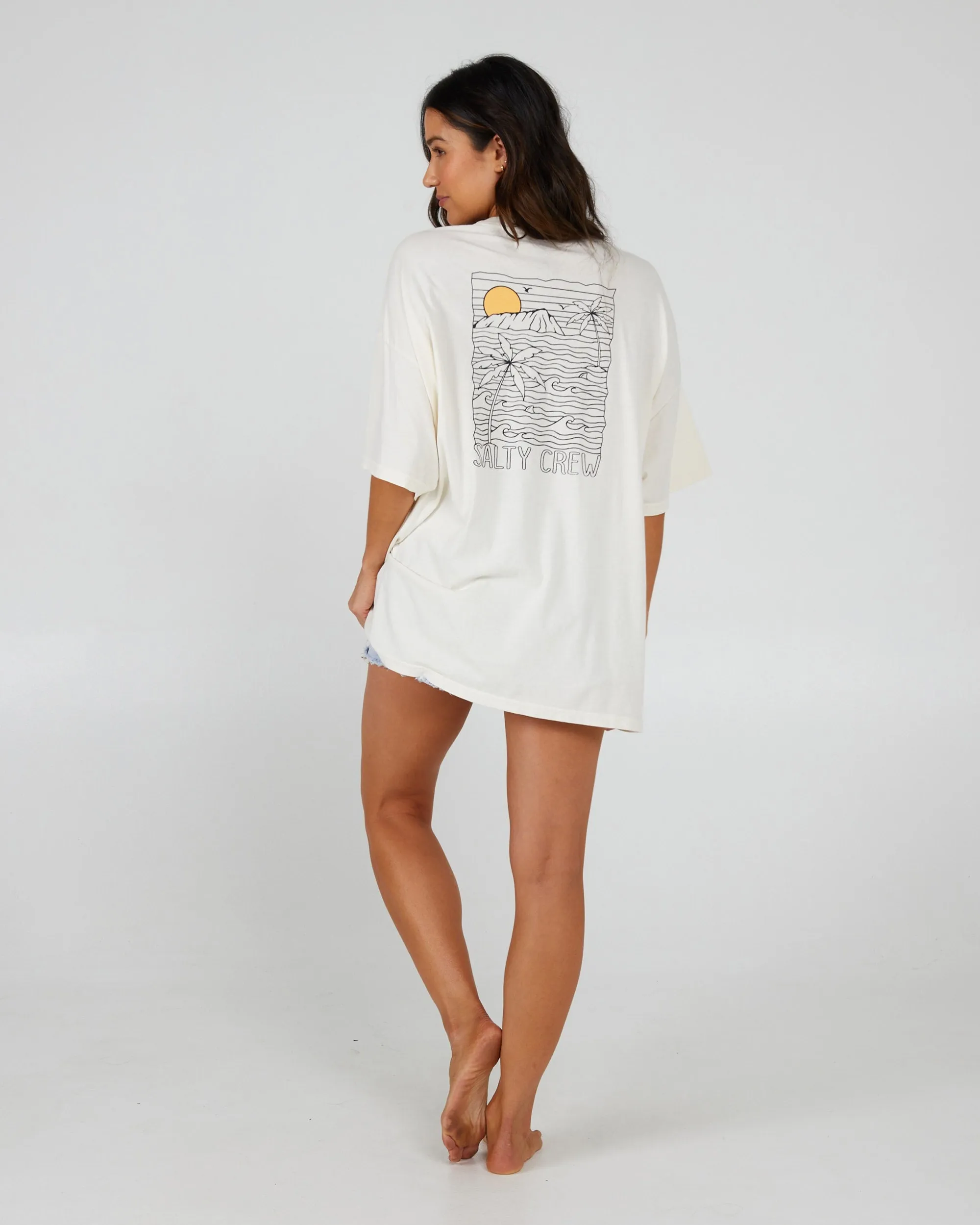 All-day style Joy Cover Up Tee - Off White