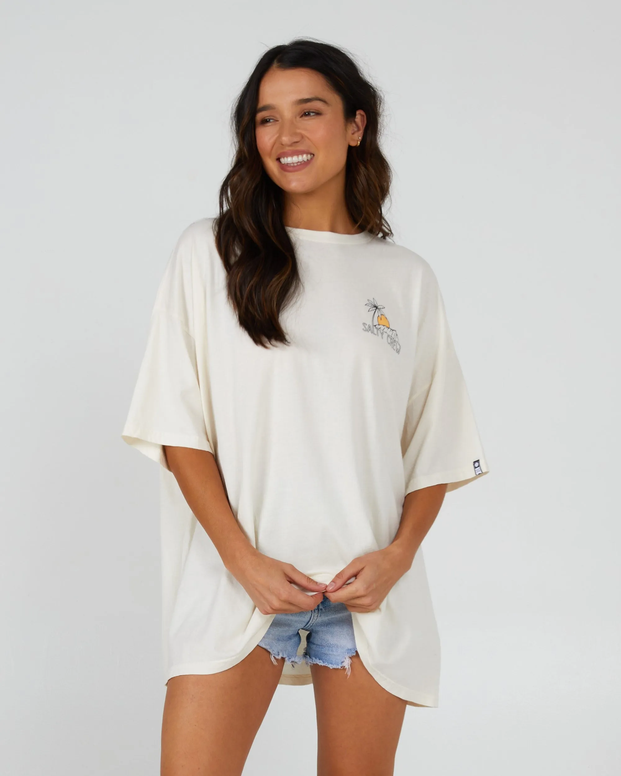 Unisex Joy Cover Up Tee - Off White