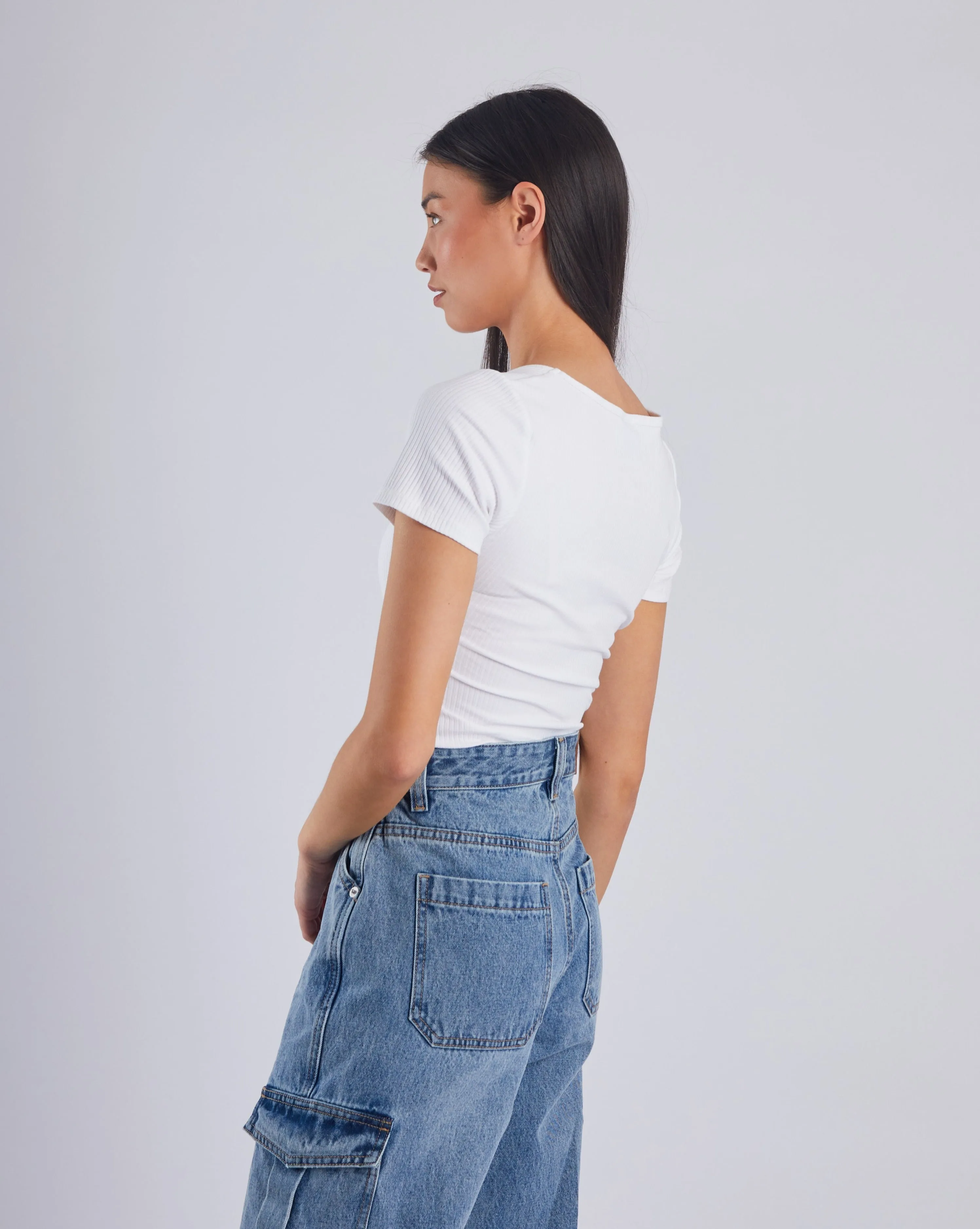 Kaleigh Body Suit White MoistureWickingMaterial