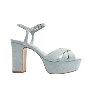 Classy Choice Keefa Heels In Sea Blue Sea
