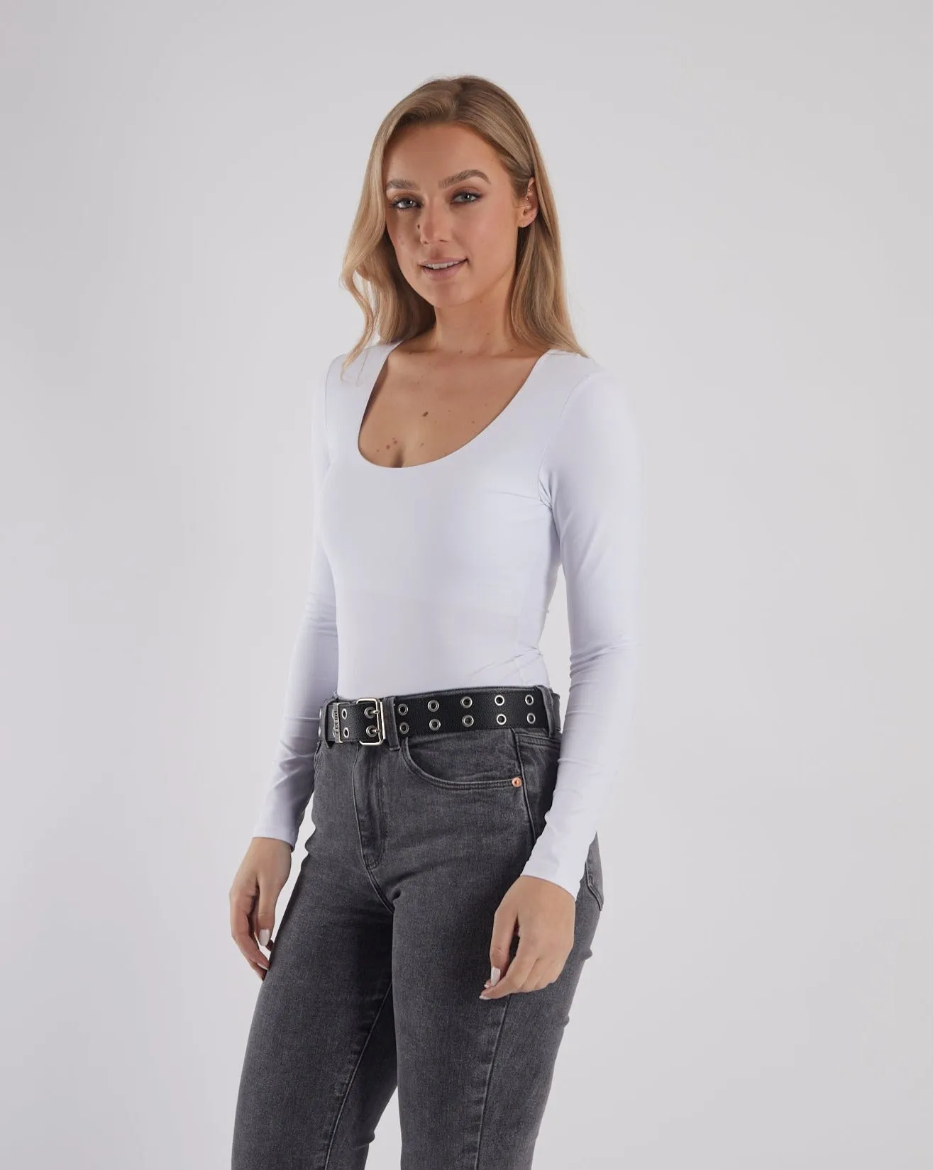 Recycled Polyester Glam Night Kellece Body Suit White