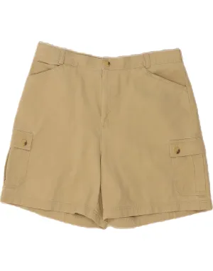 Classic Style DOCKERS Womens Cargo Shorts US 14 XL W34  Beige Cotton