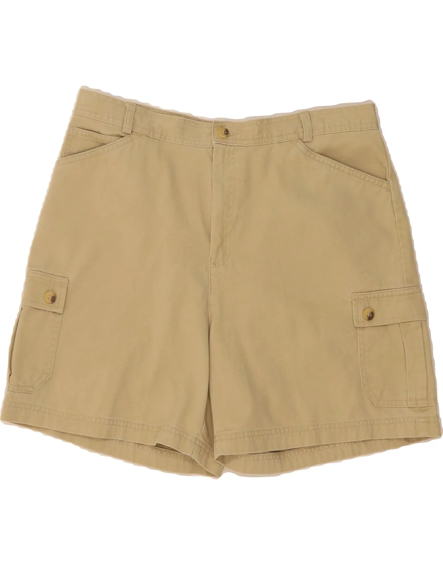 Classic Style DOCKERS Womens Cargo Shorts US 14 XL W34  Beige Cotton