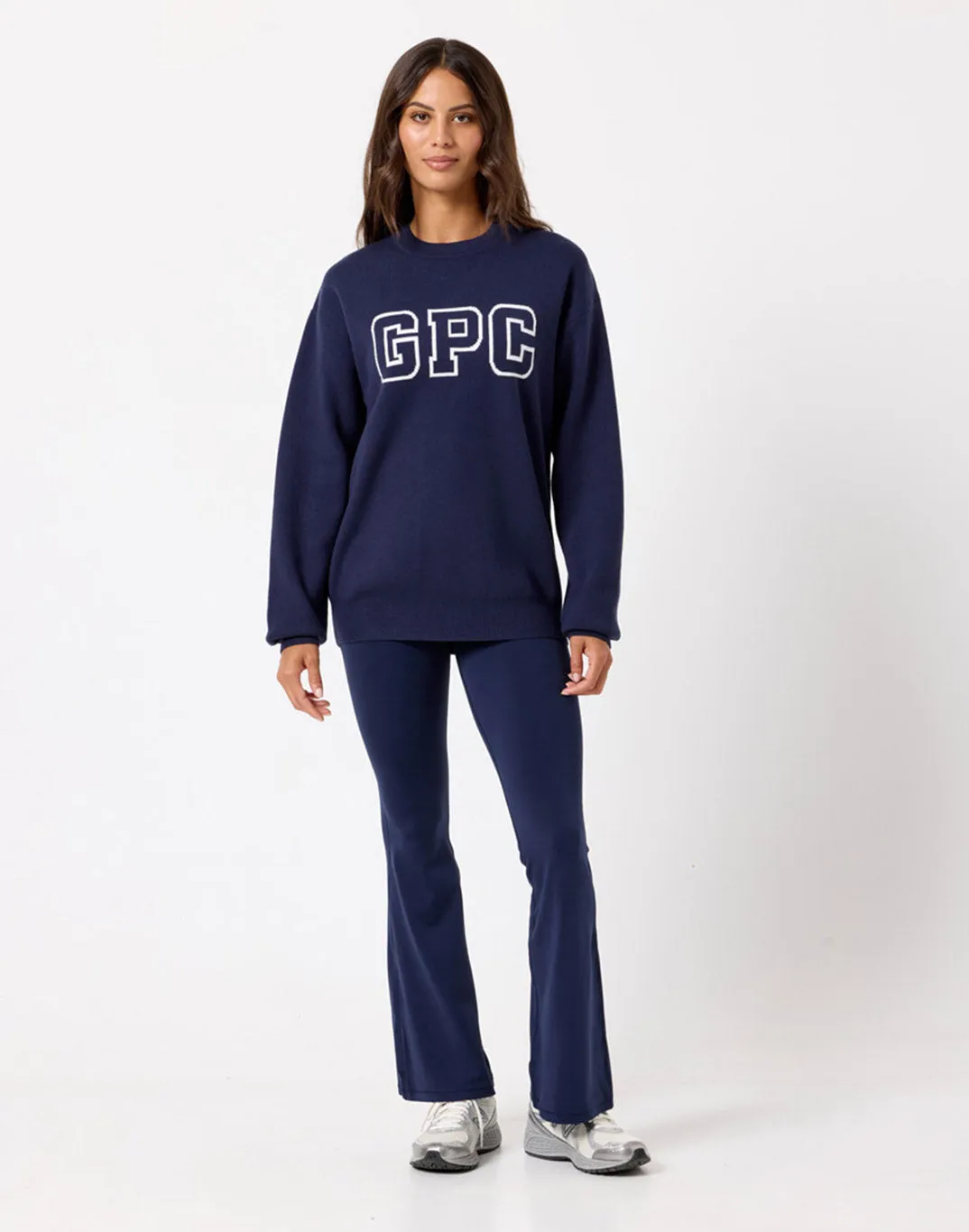 Knit Crew in Twilight Navy suitable for holidays Soft Layer