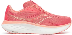 running with reflective gear Saucony Ride 18 Womens Running Shoes - Pink