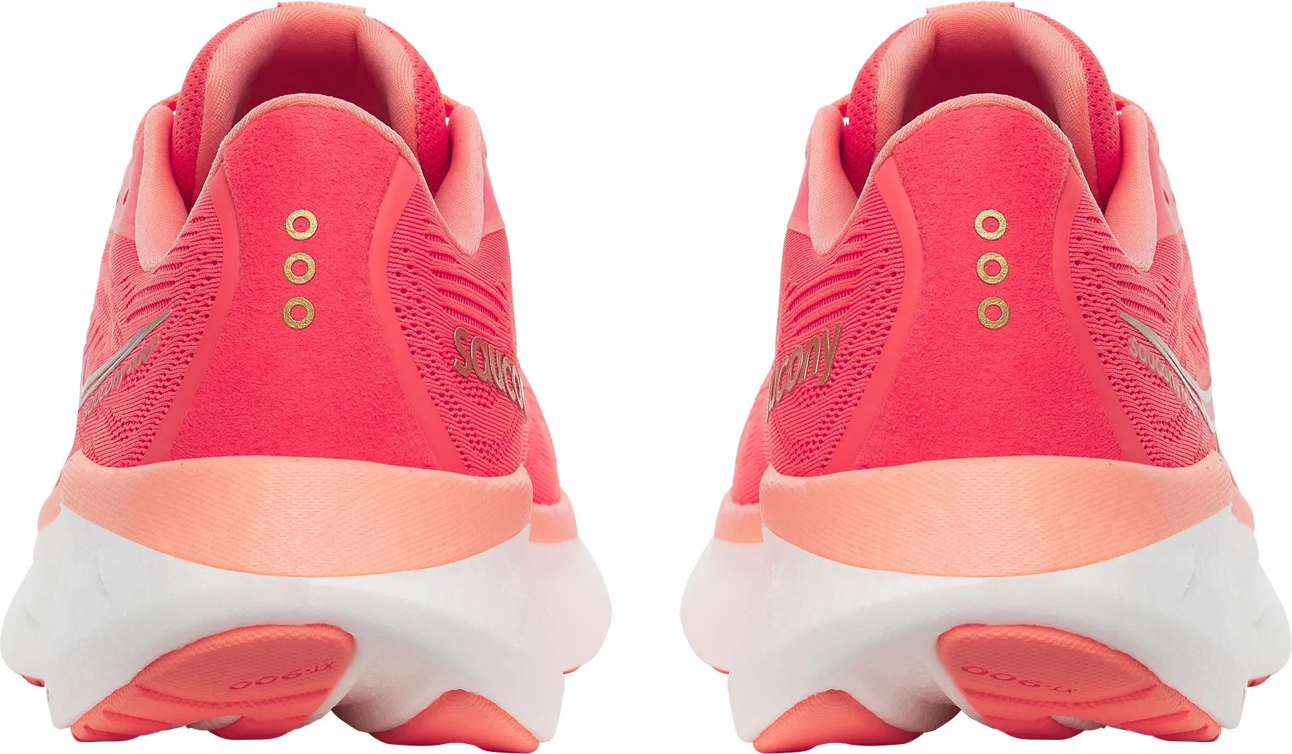 Cushioned Midsole Design Saucony Ride 18 Womens Running Shoes - Pink