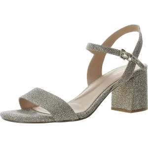 JOSIE Womens Glitter Man Made Slingback Heels Soft Sole High Heels