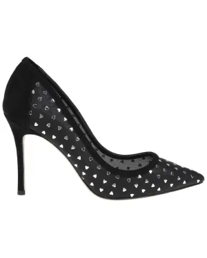 L??AGENCE Julie Suede Pump Plush Heels