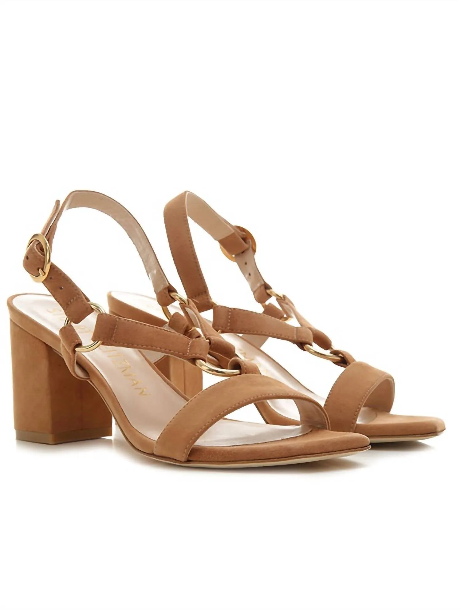Impact Resistance Lalita 75 Block Sandal In Tan