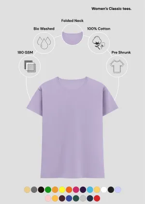 Lavender Women's Classic T-Shirt | FC21 Light Fit Quick-Dry Fabric