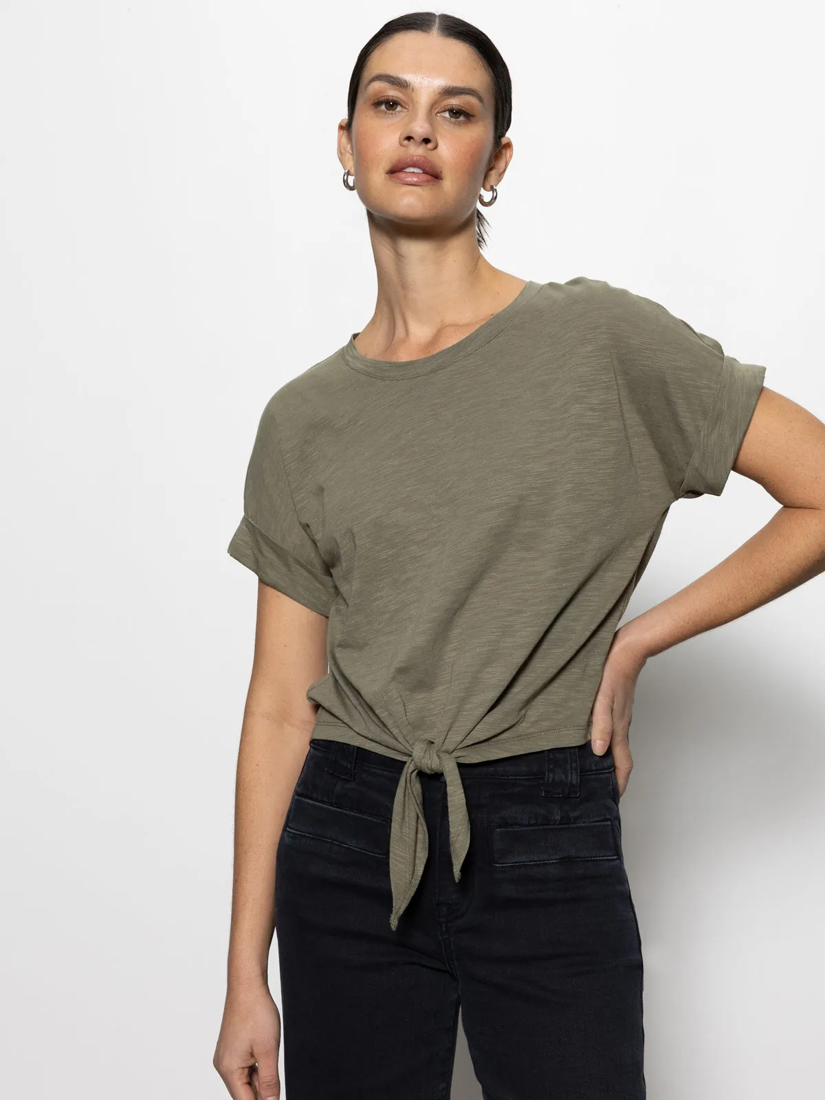 Men's Smart Wear All Day Tie Tee Trail Green