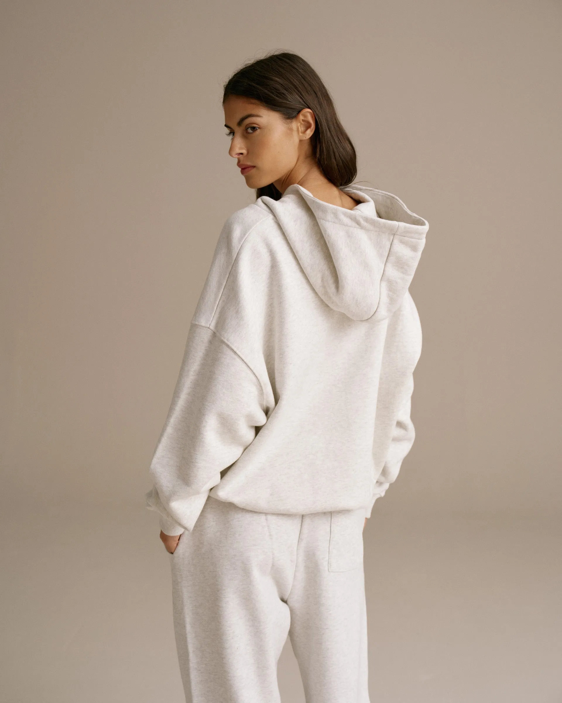 Layer Up ADA Oversized Hoodie - Light Grey Melange