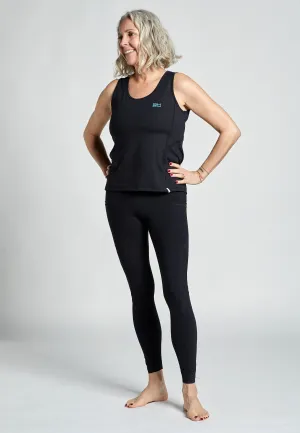 high traffic areas Tennis Loose Fit Tank Top Basic, black