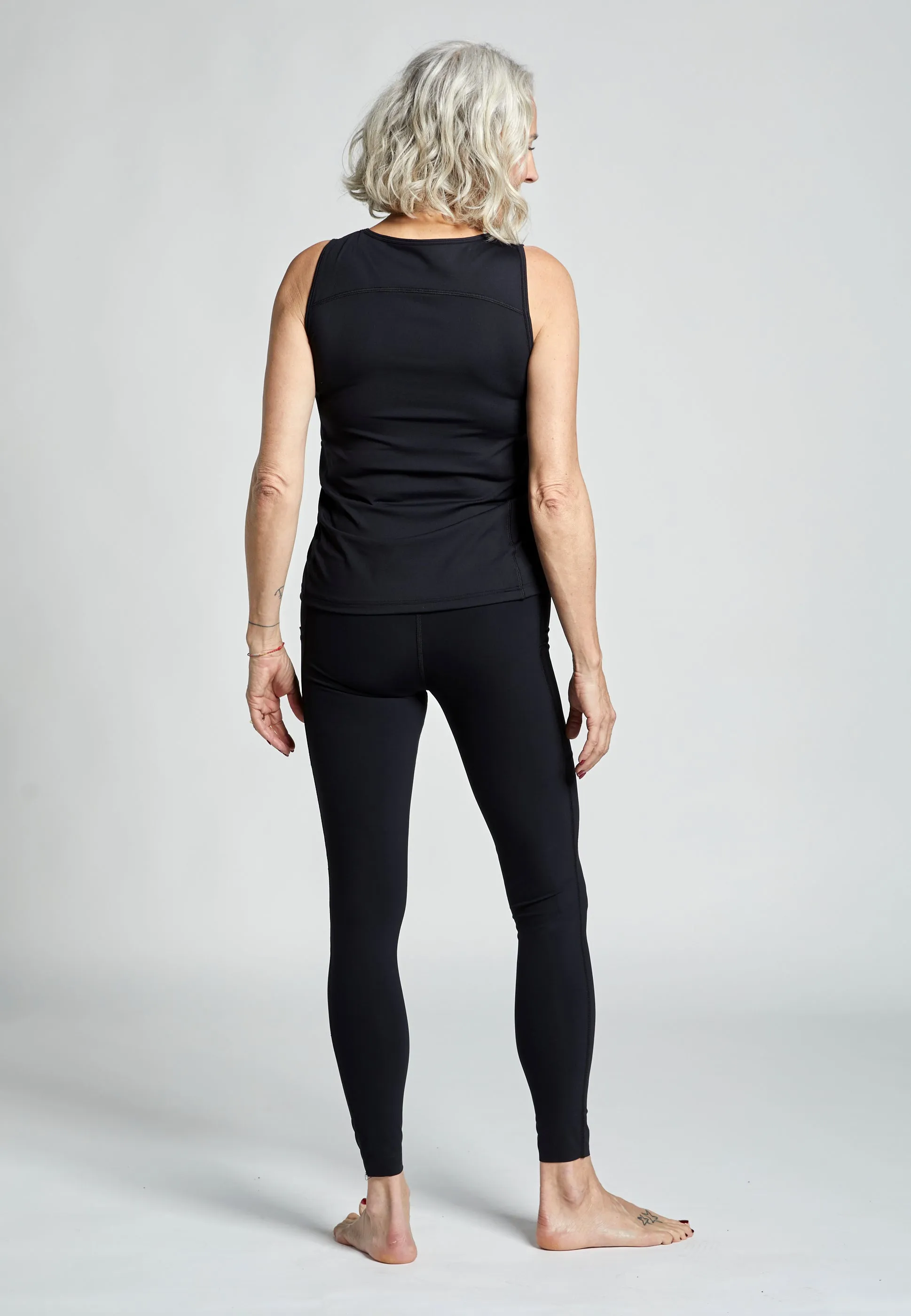 Artistic - appealing Outdoor Use Tennis Loose Fit Tank Top Basic, black