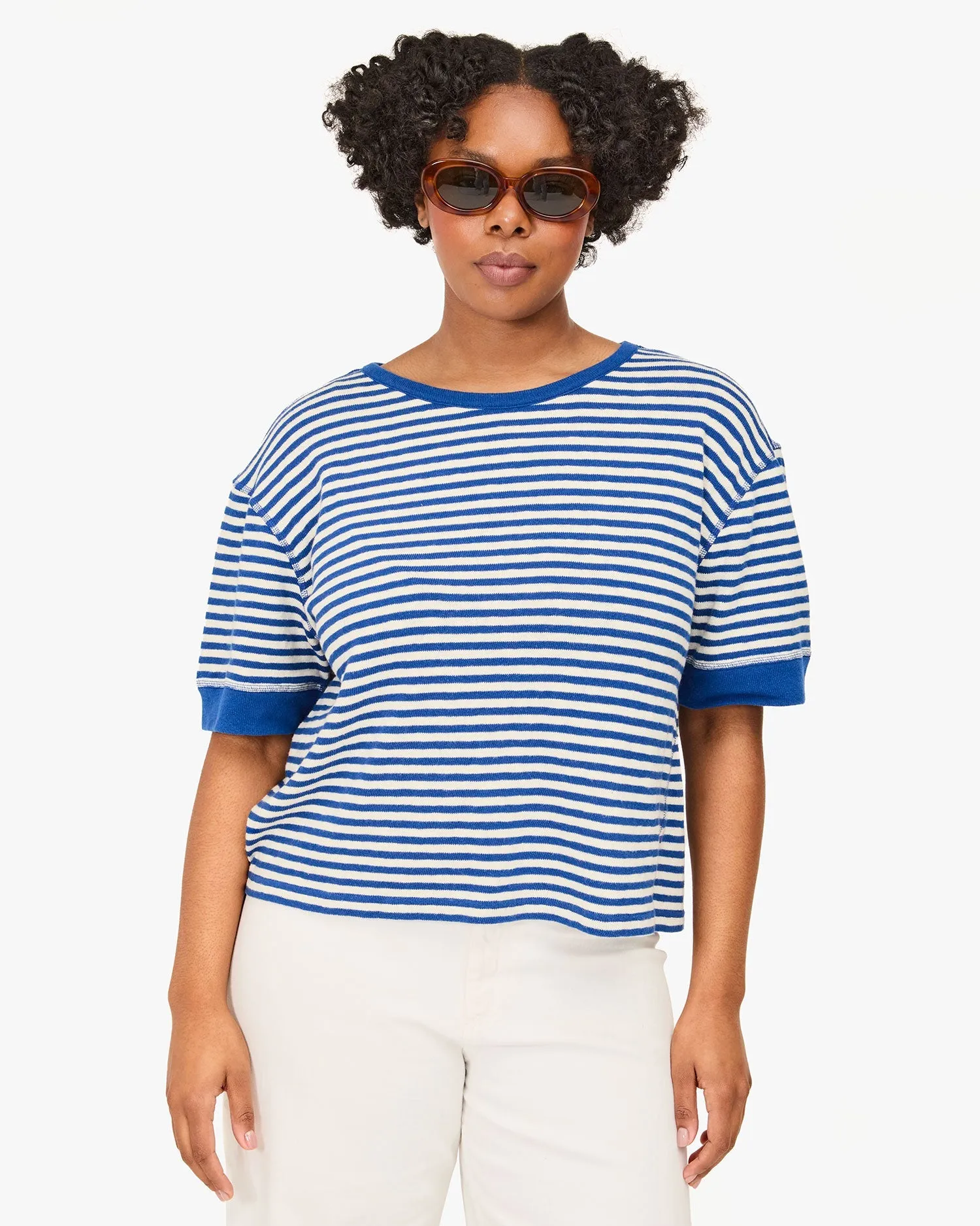 Le Bateau Tee Sustainable Fibers Micro Perforated Fabric