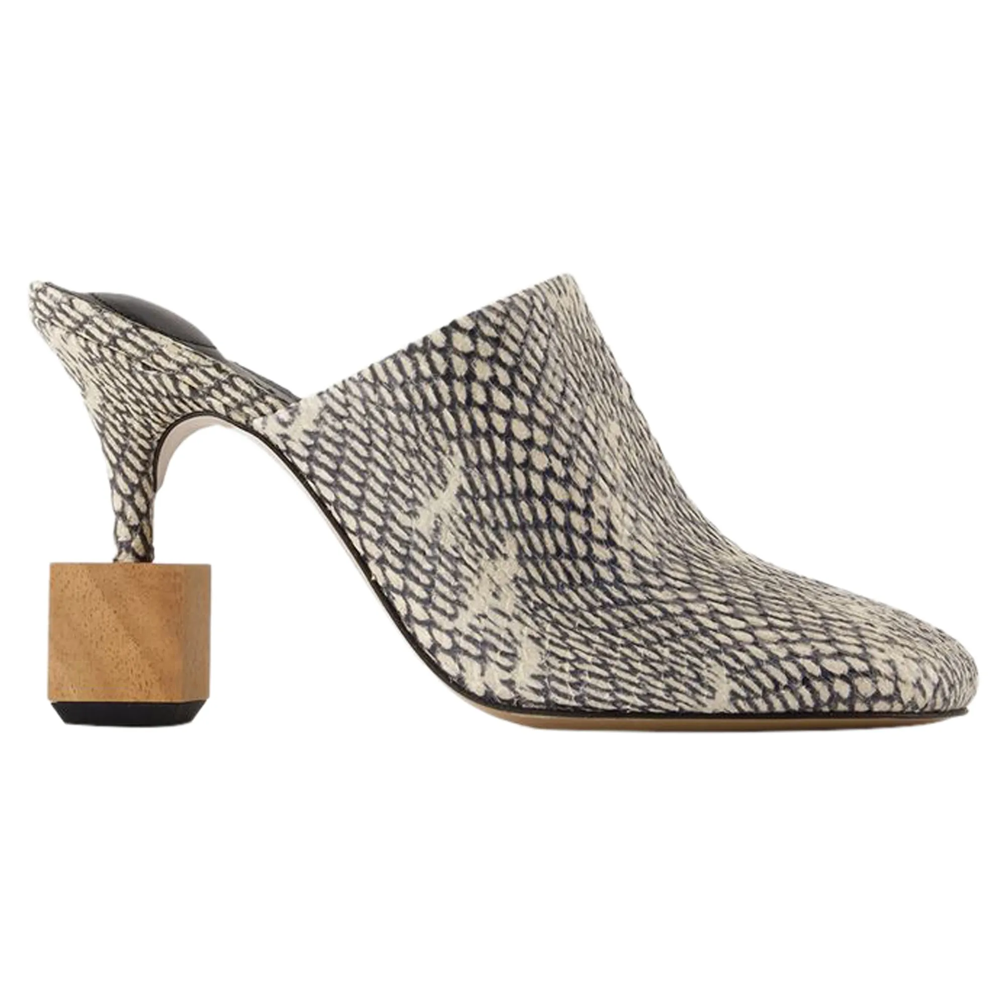 Occasion Shoes Gum outsole Les Mules Bisou - Jacquemus - Leather - Animal print