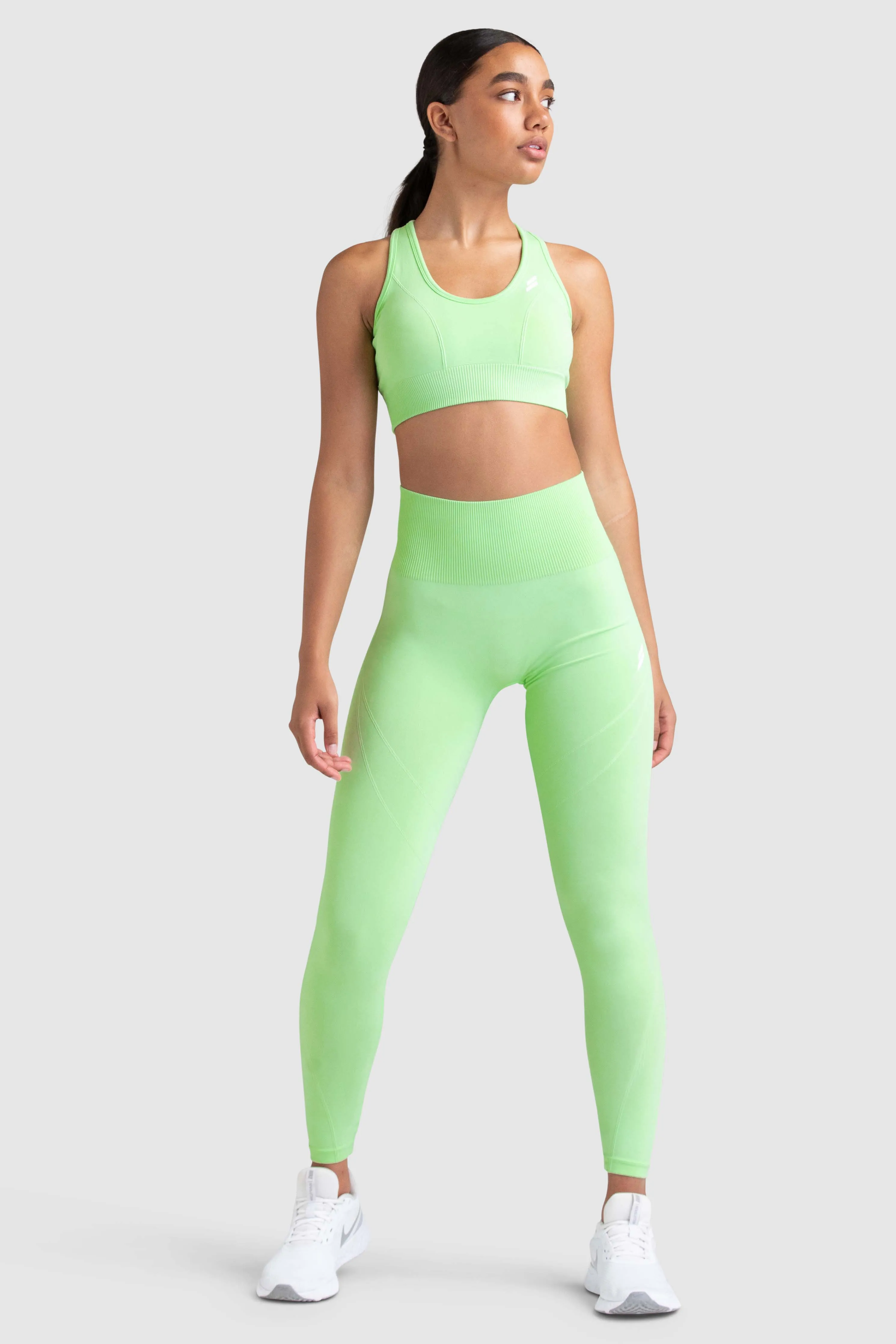 Hyperflex 2 Leggings - Lime Green Stretch Form Edgy style