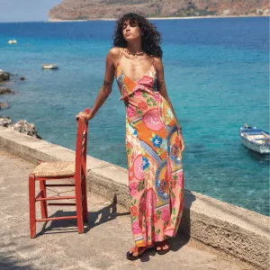 Dance Night Fresh Palette Aphrodite Bias Maxi Dress