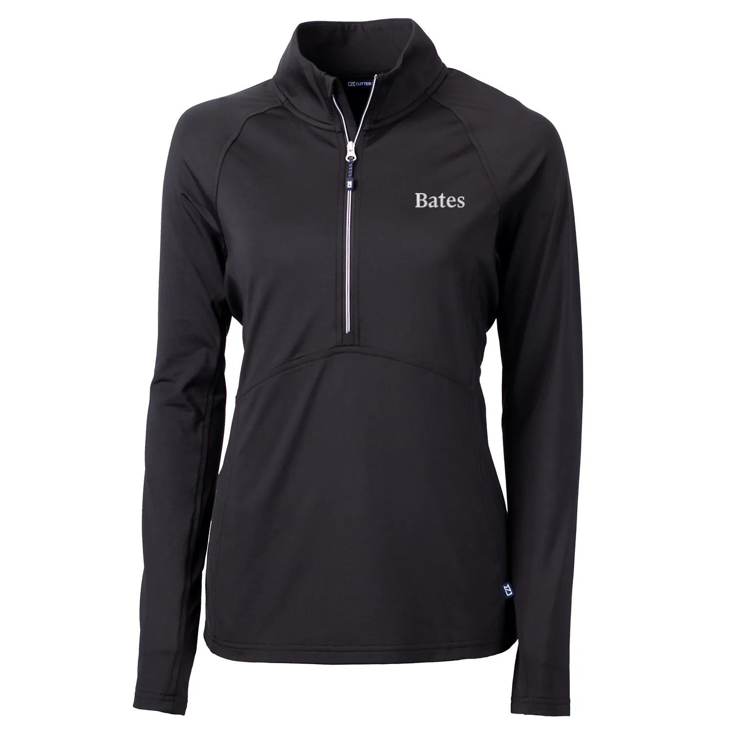 Activewear Clothing Women's 1/2 Zip Black Eco Knit Stretch Recycled Pullover from Cutter & Buck