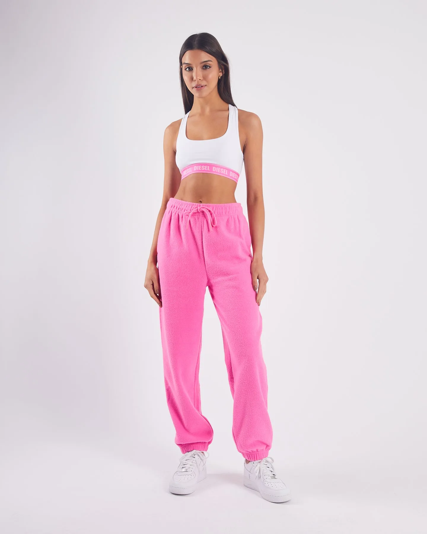 HeavyDuty Zipper LowProfile Zarina Towelling Pants Candy Pink