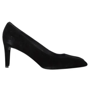 Stuart Weitzman x Russell & Bromley Pumps in Black Suede Chic Shoes