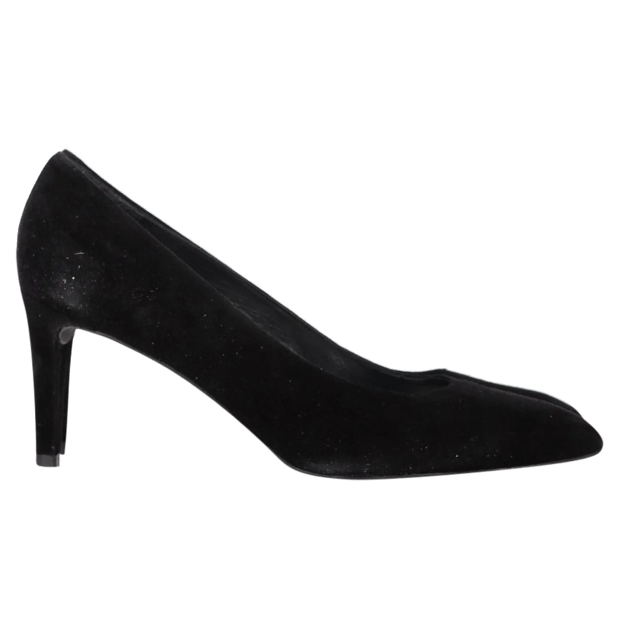 Stuart Weitzman x Russell & Bromley Pumps in Black Suede Chic Shoes
